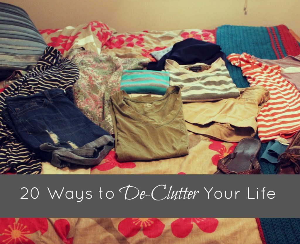 Ways to De-Clutter 