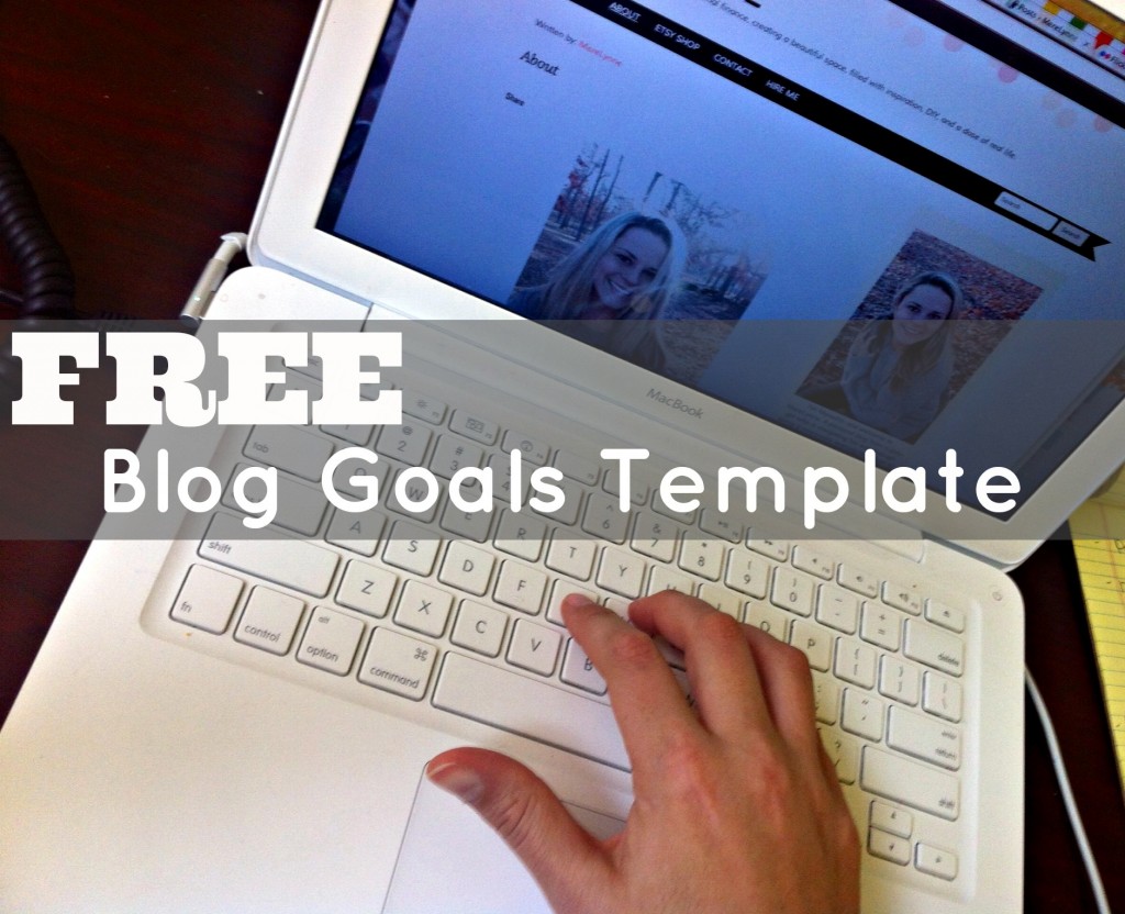 blog goals template