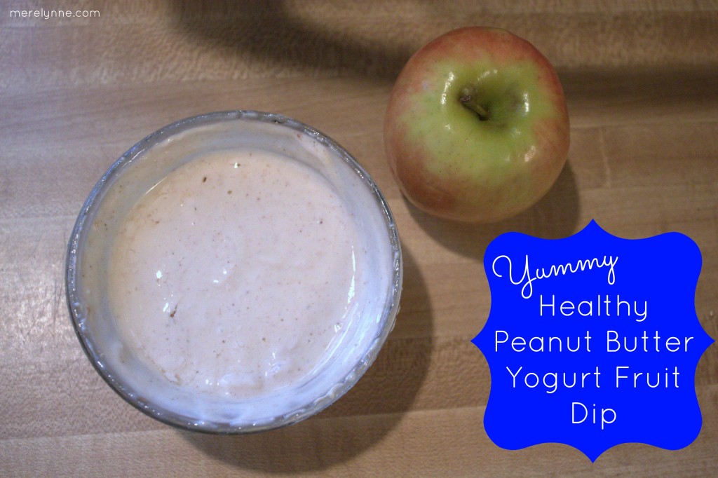peanut butter yogurt fruit dip