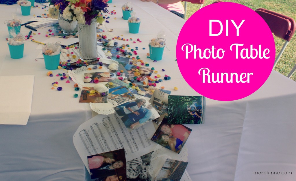 DIY PHOTO TABLE RUNNER