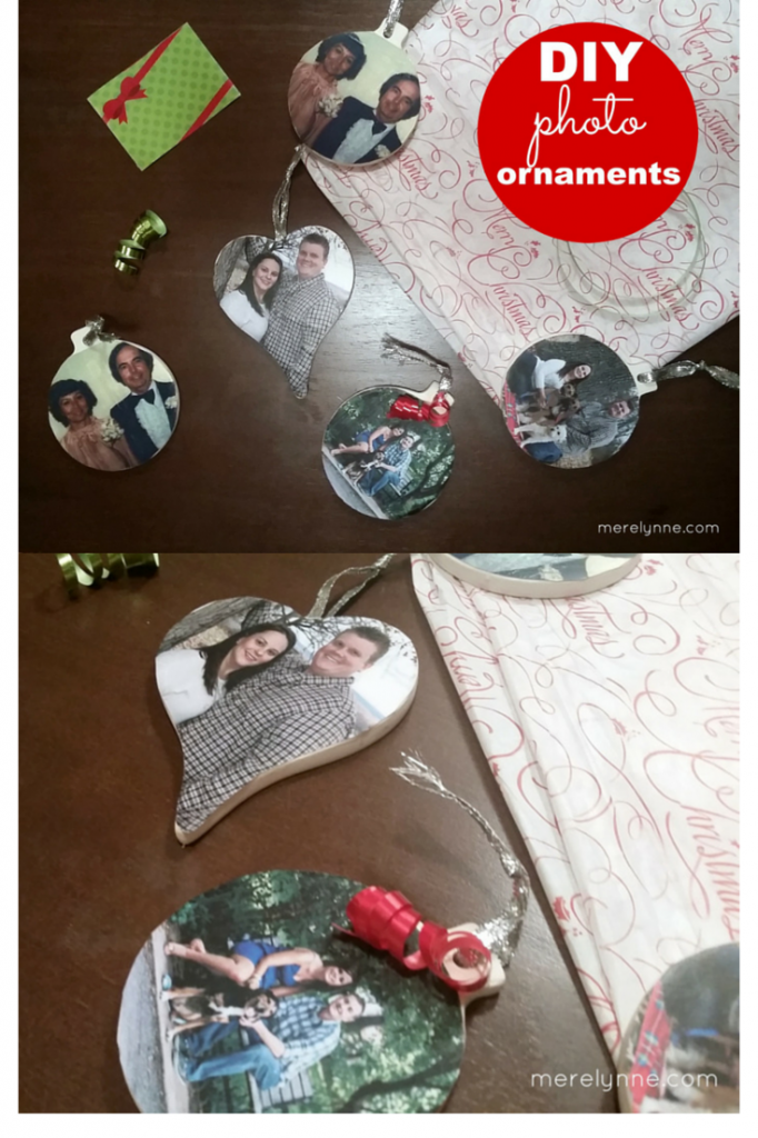 DIY Christmas photo ornament how to