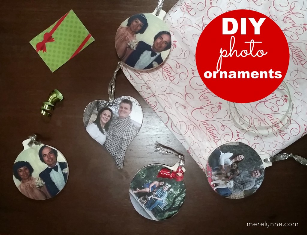 DIY Christmas photo ornament how to
