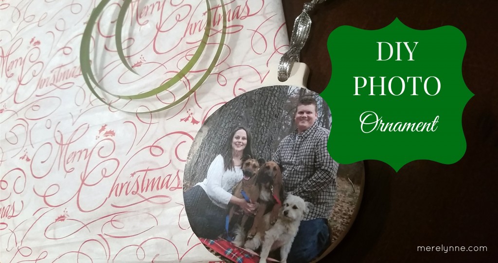 DIY Christmas photo ornament how to