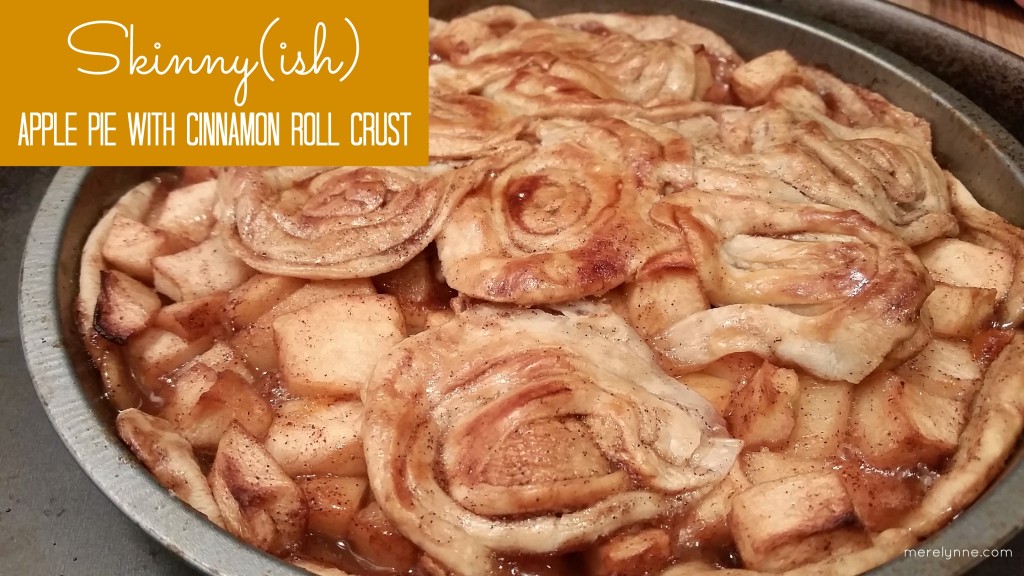 apple pie, cinnamon roll crust, easy apple pie recipe, apple pie recipe, skinny apple pie, weight watchers apple pie, 