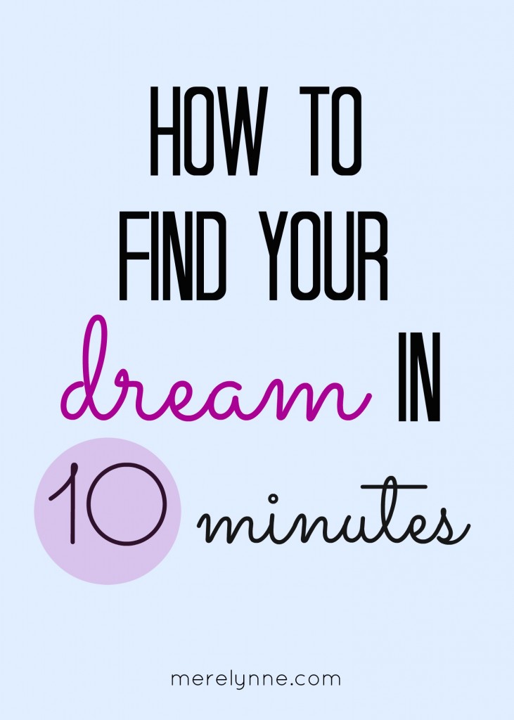 how to find your dream