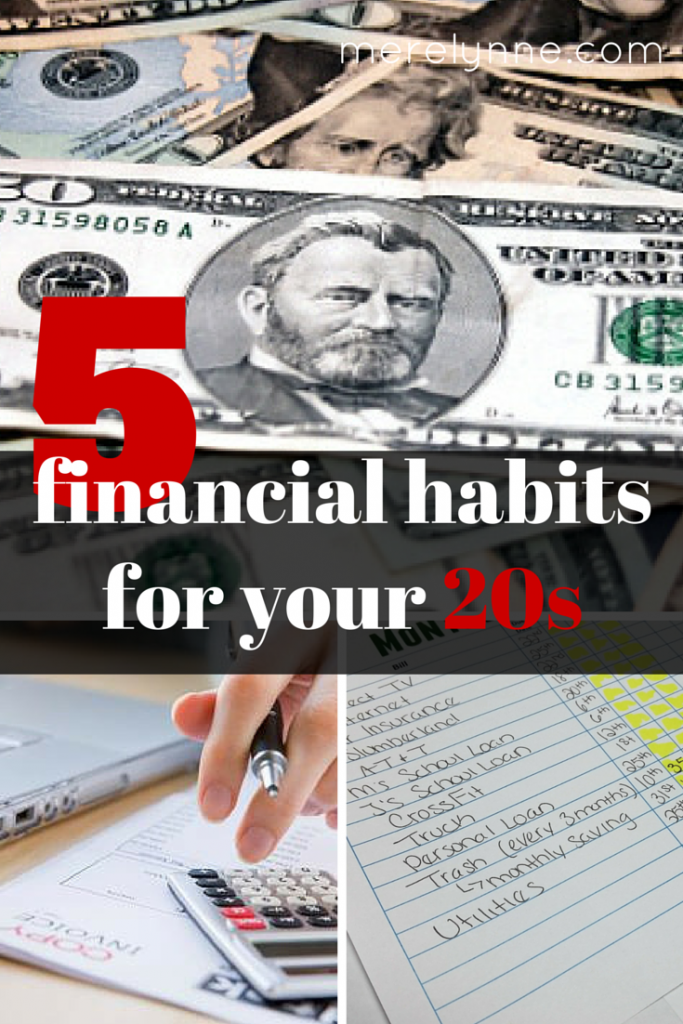 5 financial habits for your 20s