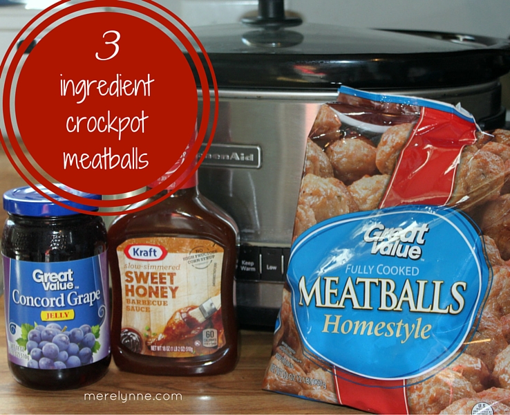 3 ingredient crockpot meatballs