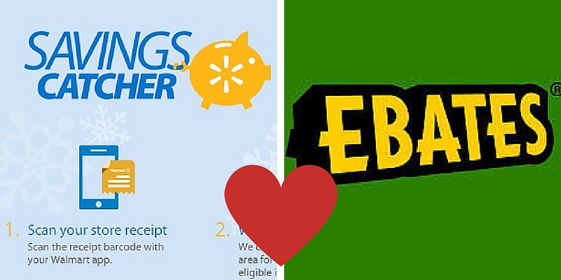 ebates.com and walmart savings catcher, making money shopping