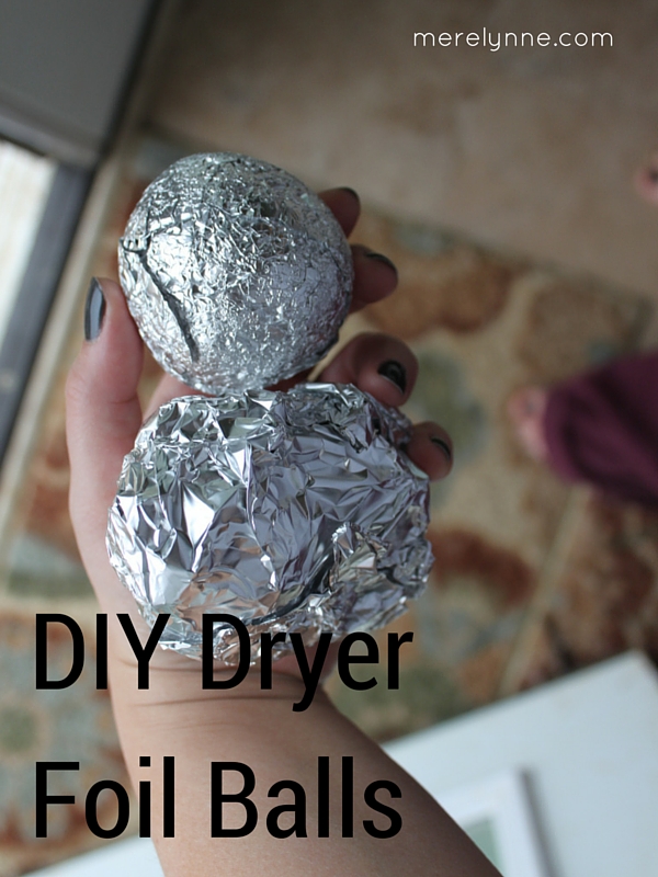 DIY Dryer Foil Balls, diy dryer balls