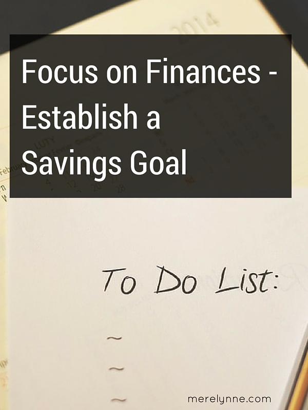 Establish a Savings Goal