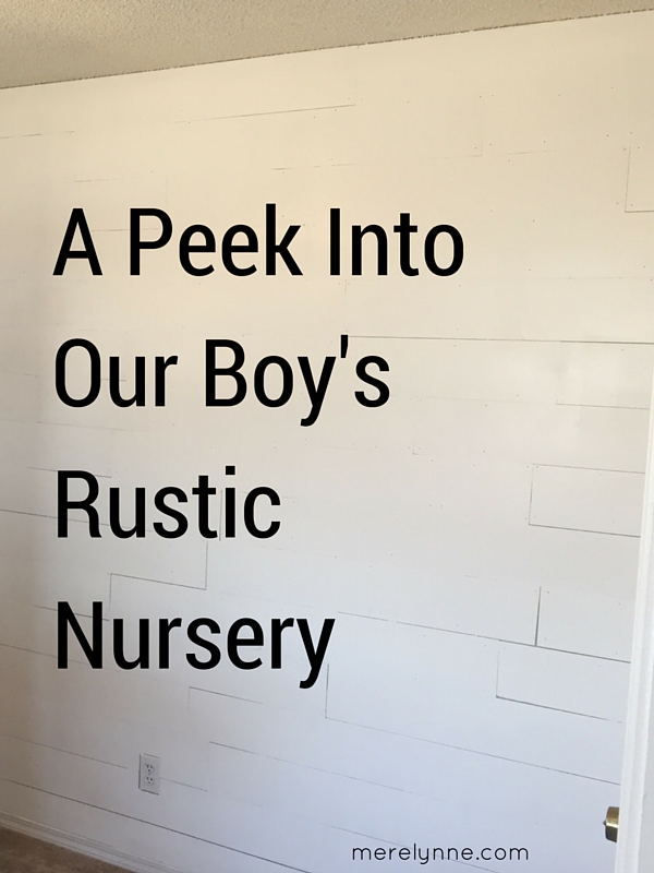 rustic boy's nursery