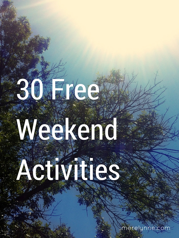 30 free weekend activities