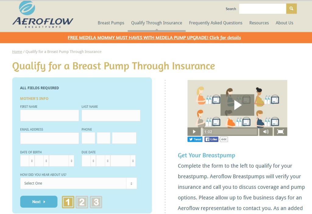 how to get a free breast pump