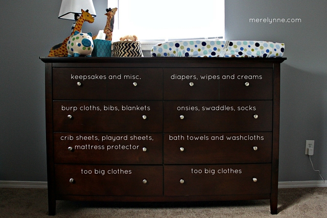 How to Organize Your Baby's Dresser