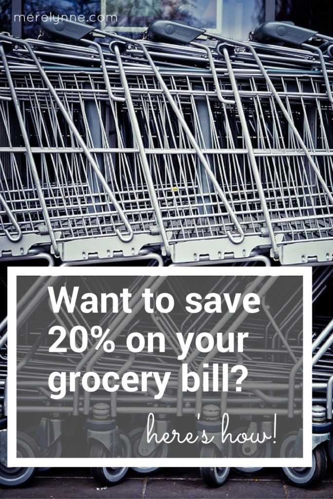 money saving tip for grocery store, Want to save 20% on your grocery bill-