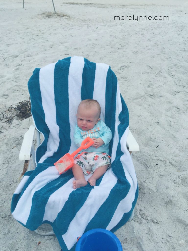 merelynne.com, meredith rines, baby on beach, beach hacks for baby
