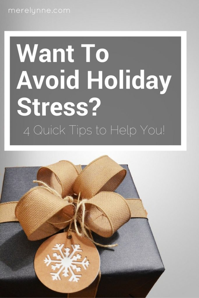 tips to avoid holiday stress