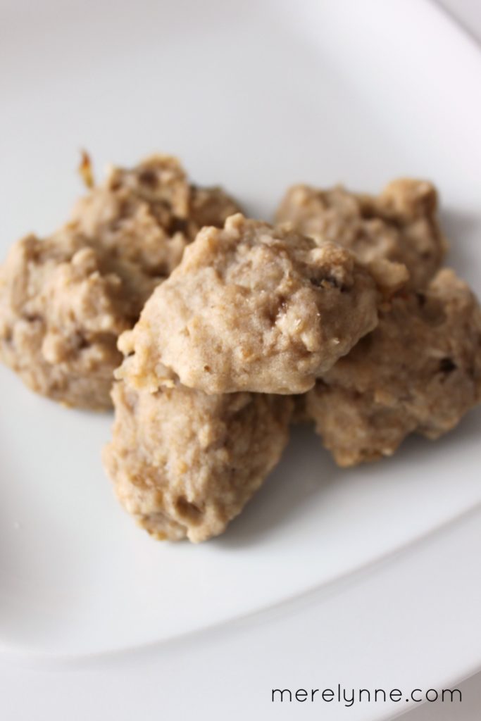 sugarless oatmeal banana cookies for baby