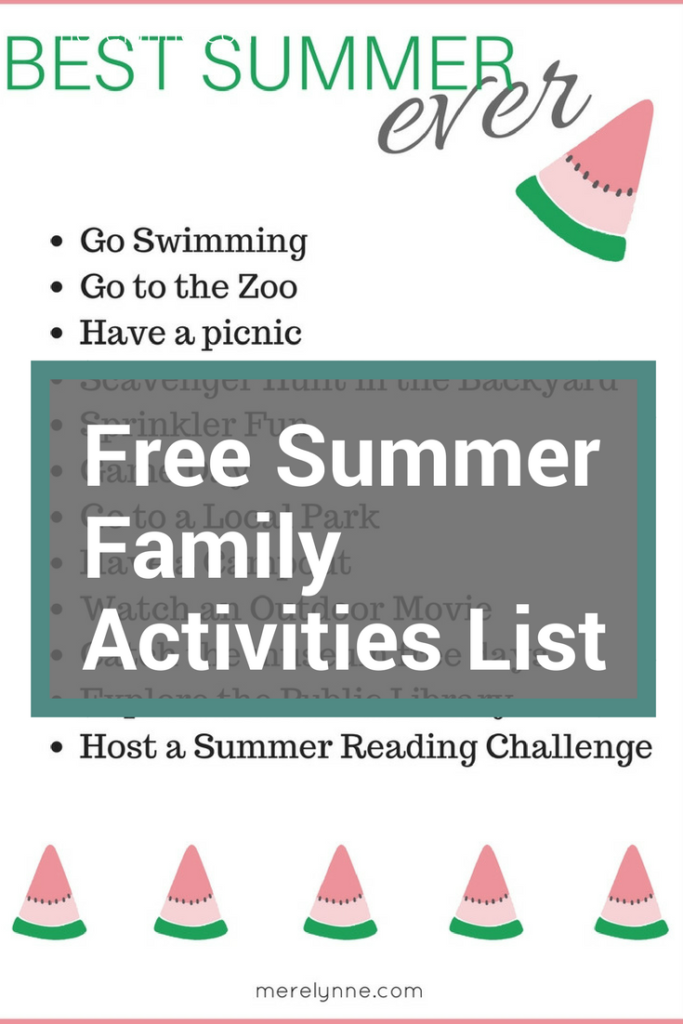 free summer activities, list of free summer fun