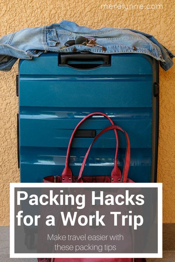 packing hacks for a work trip, packing hacks, packing for work, packing for a conference, how to pack for a work trip