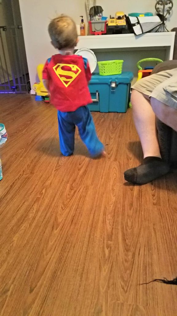 meredith rines, merelynne, budget expert, toddler, superman, little boy, toddler boy