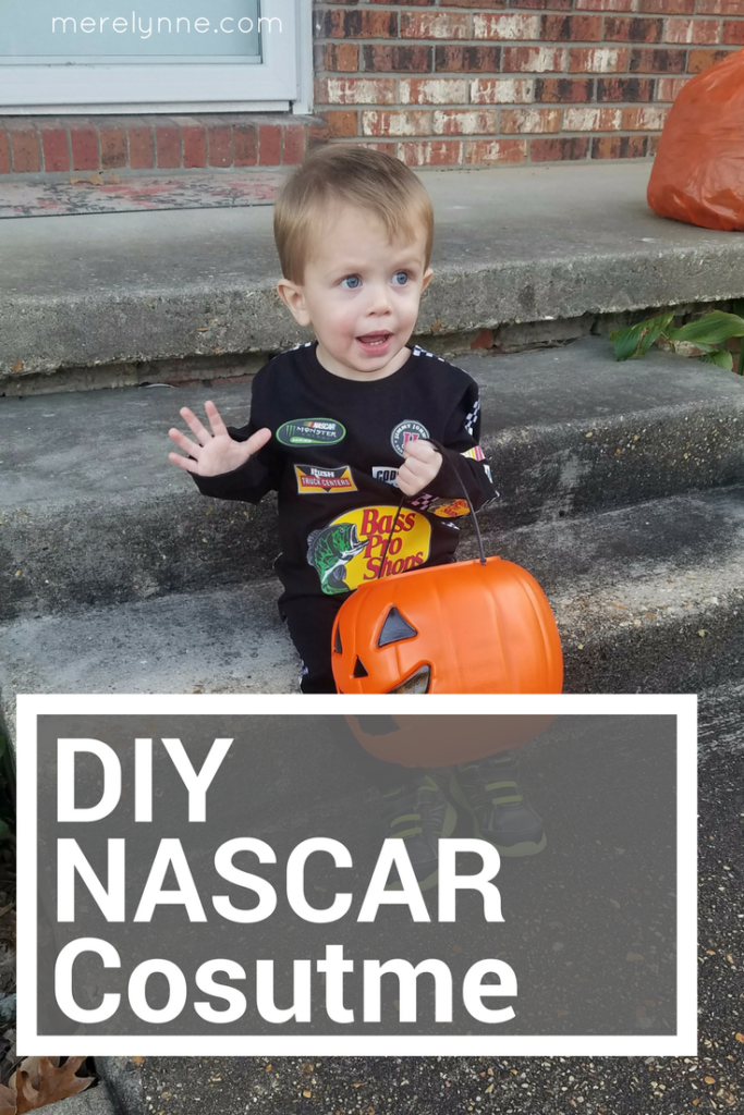 diy nascar costume, diy race car driver costume, tony stewart costume, toddler halloween costume, diy toddler halloween, toddler costume, toddler nascar costume