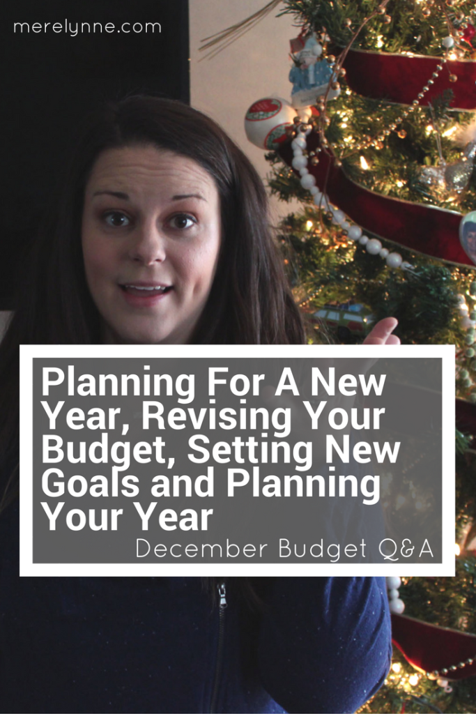 Planning For A New Year, Revising Your Budget, Setting New Goals and Planning Your Year, meredith rines, merelynne