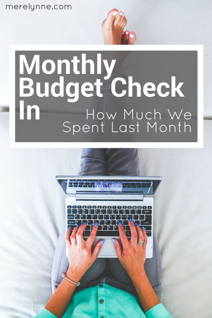 monthly budget check in, how much do we spend, budget help, budgeting recap, meredith rines, merelynne, budget recap