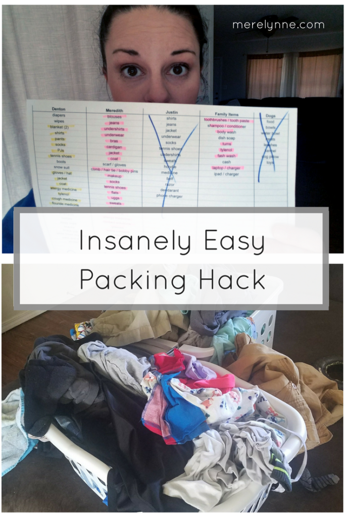 insanely easy packing hack, packing hack, toddler packing hack, meredith rines, merelynne