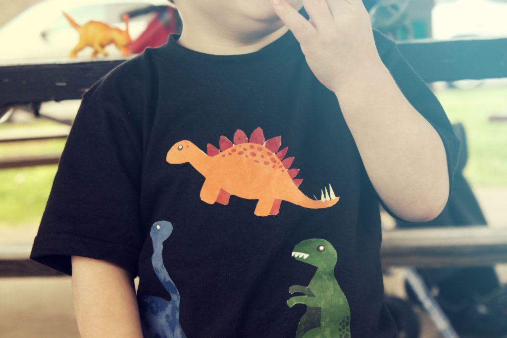 dinosaur birthday shirt, DIY shirt for little boy's birthday