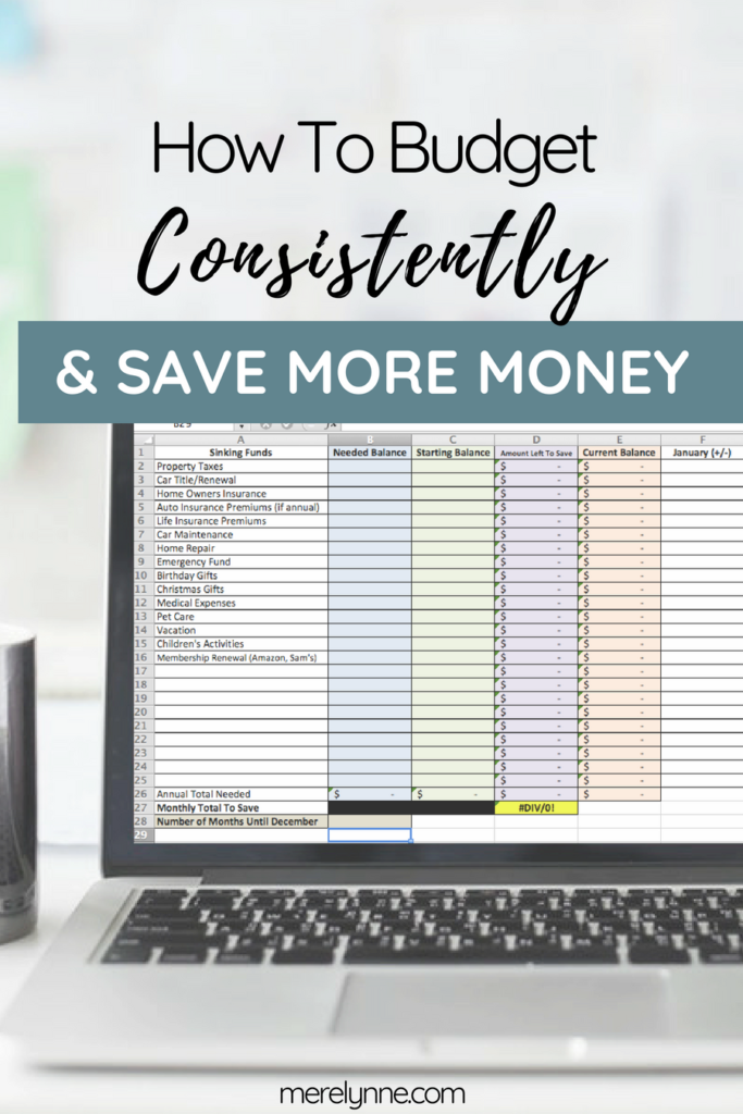 how to budget consistently, tips to save more money
