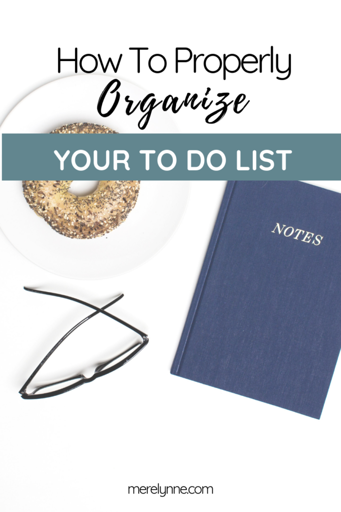 how to organize your to do list