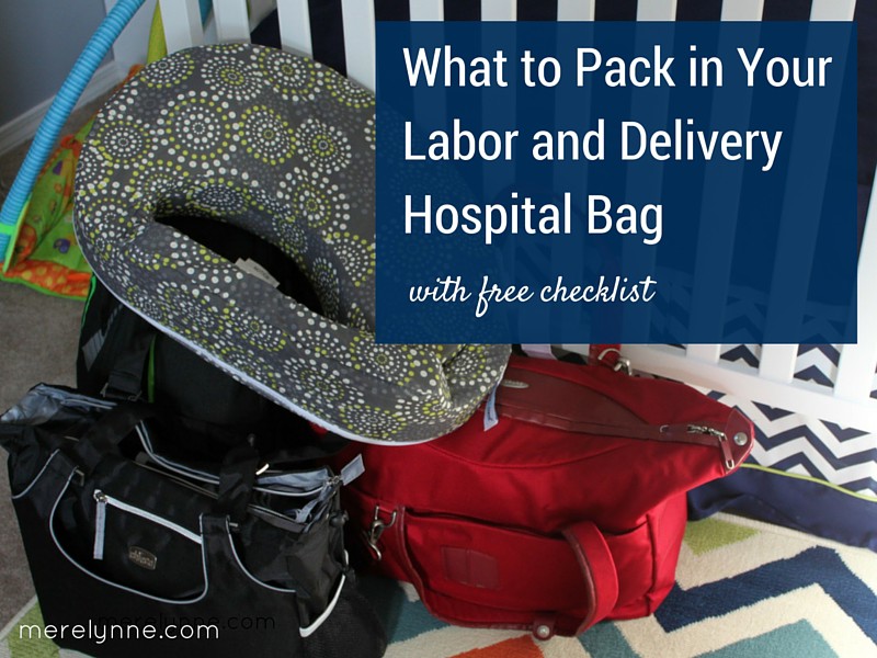 What's in My Hospital Bag (Free Checklist) - Meredith Rines