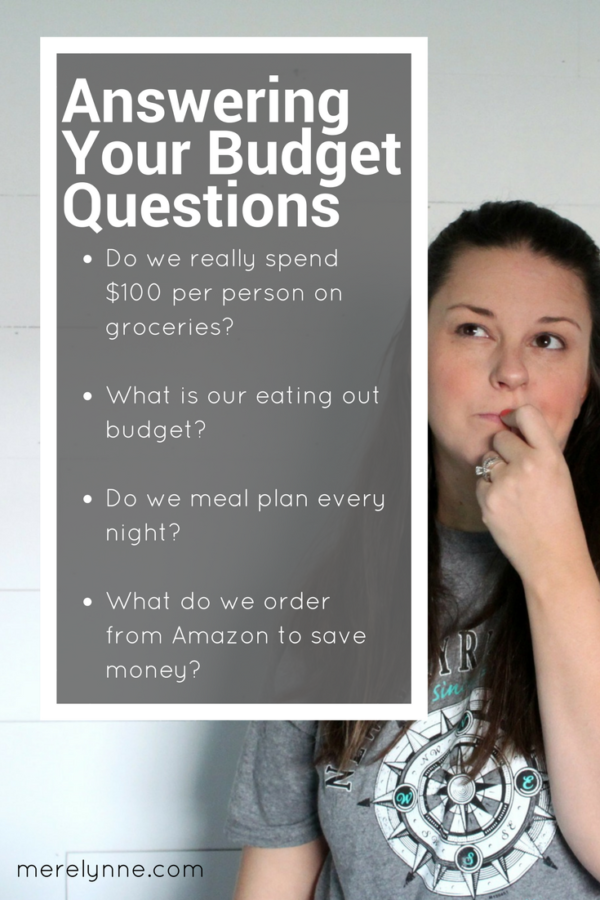 Spending $100 Per Person On Groceries | Eating Out Budget | Budget Q&A