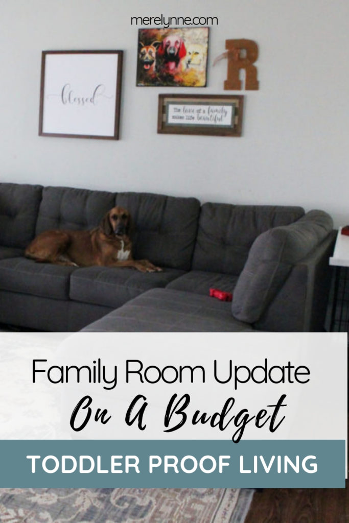 family room update on a budget