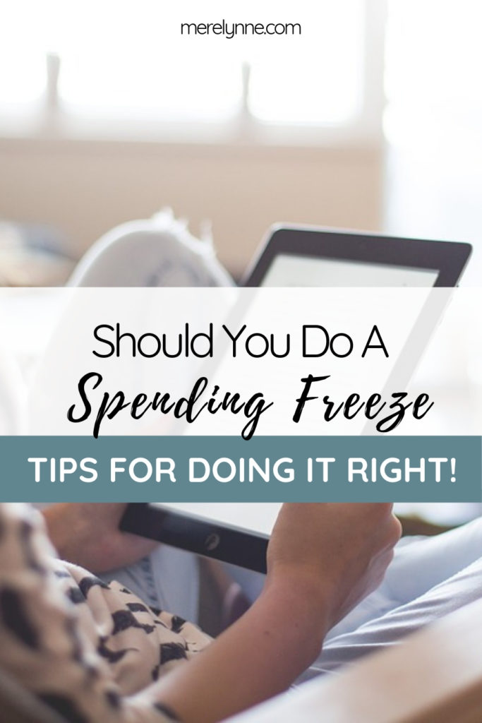 should you do a spending freeze