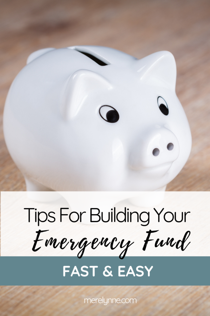 tips for building your emergency fund