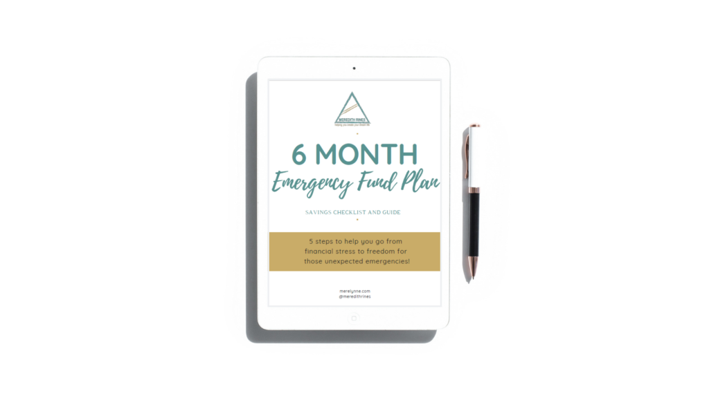 grab 6 month emergency fund plan