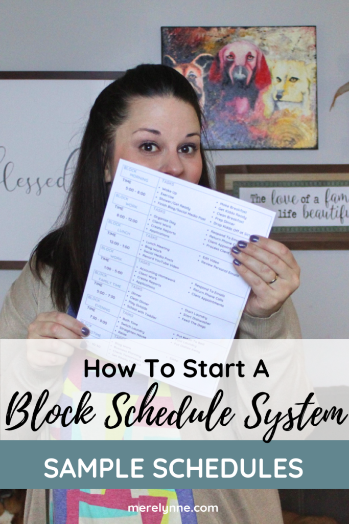 The Block Schedule (How To Start It To Get More Done)